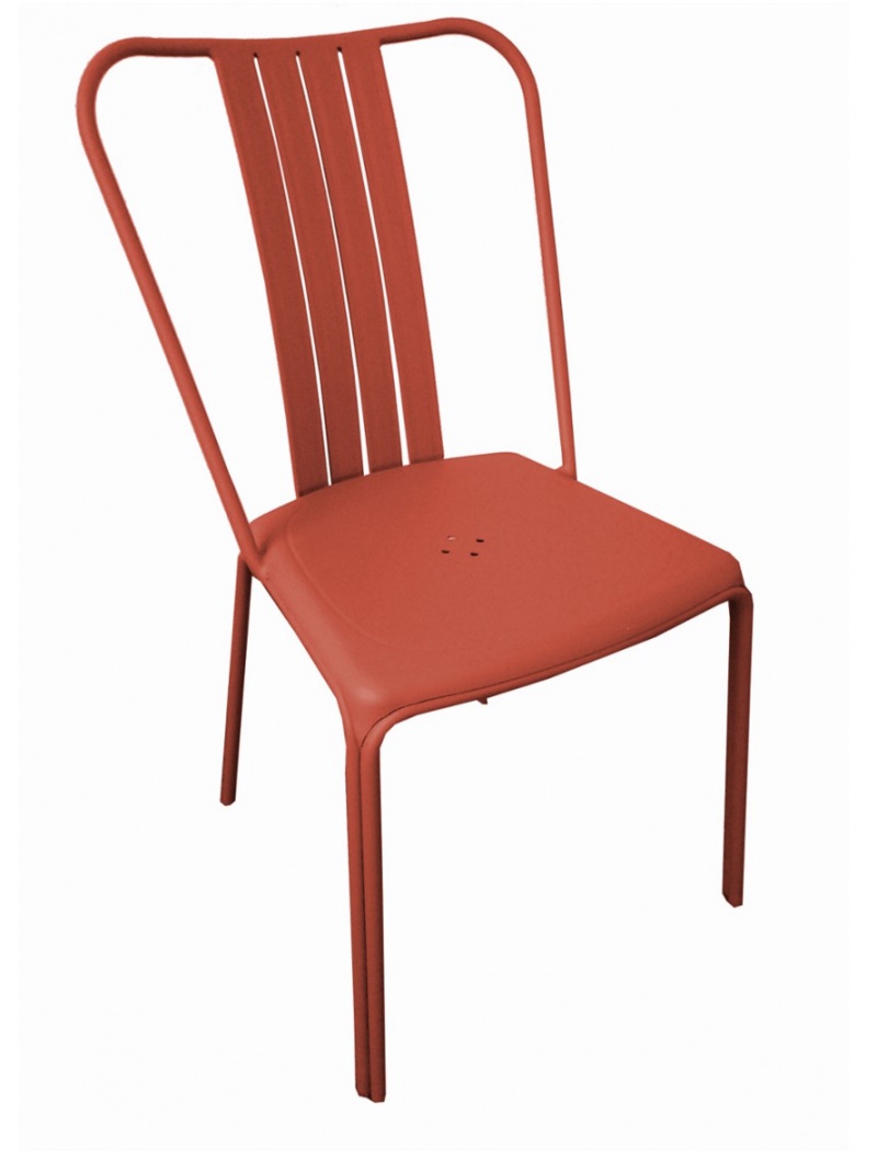 Chaise Azuro aluminium Paprika Vendu(e)s par 2